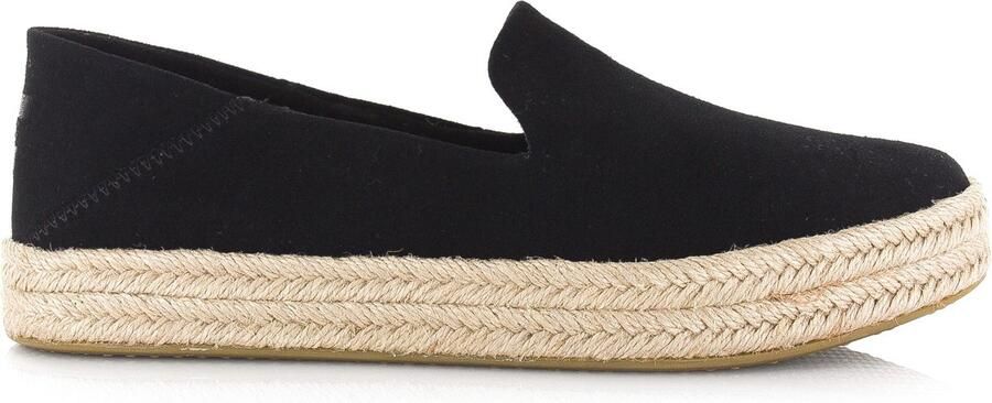 TOMS Espadrilles Dames Carolina Canvas Zwart