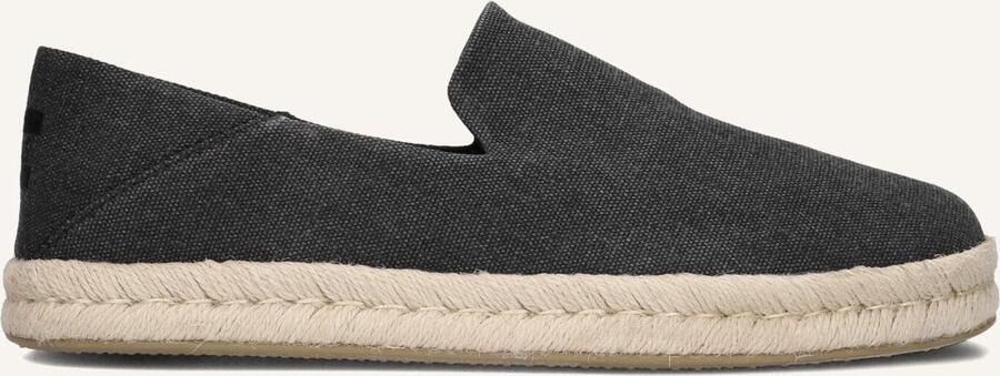TOMS Shoes Toms Santiago Recycled Cotton Canvas Black Slip-on - Foto 6