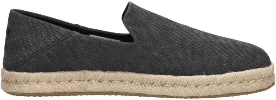 TOMS Shoes Toms Santiago Recycled Cotton Canvas Black Slip-on - Foto 5