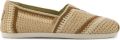 TOMS Instappers 'ALPARGATA CLASSIC' crème donkerbeige bruin - Beige