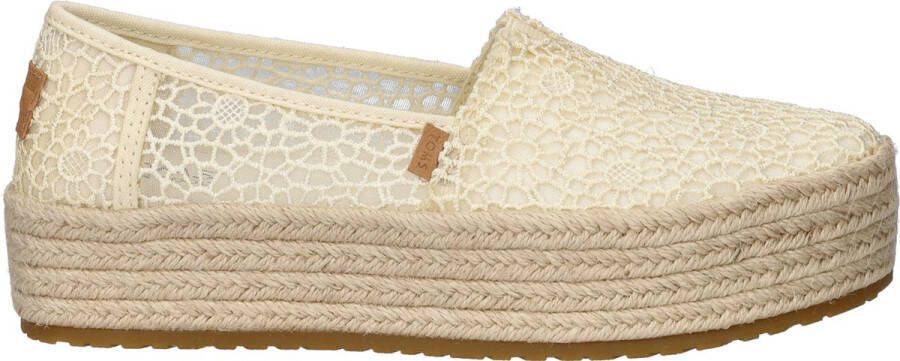 TOMS Valencia Platform Espadrille Natural kant - Foto 2