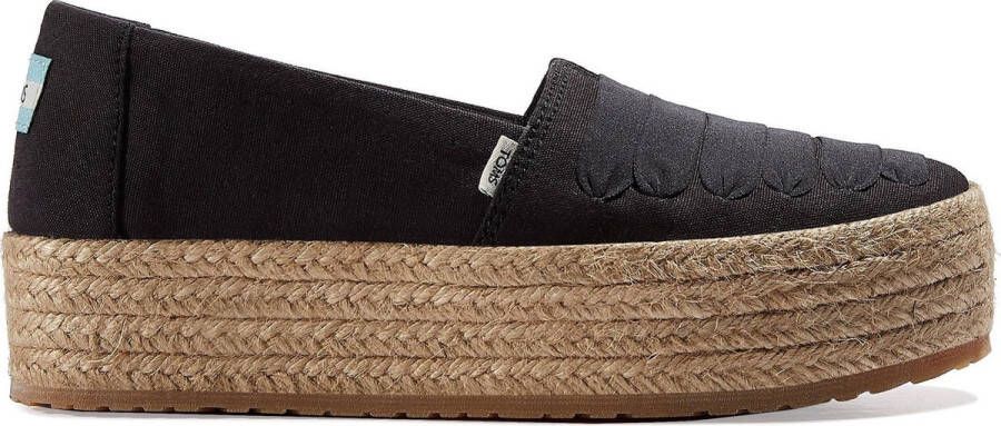 TOMS Espadrilles Dames Instappers Damesschoenen Canvas Valencia Zwart - Foto 2