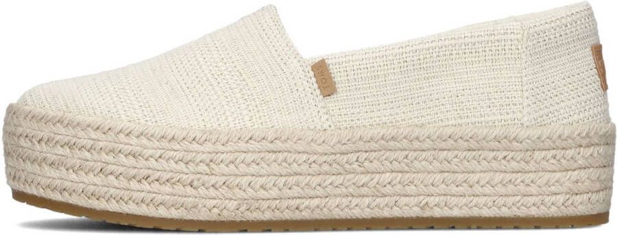 TOMS Valencia Lurex Espadrilles Dames Beige
