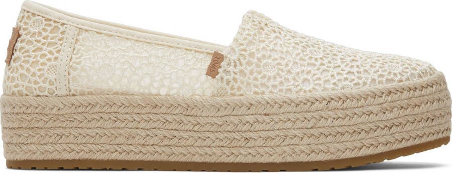 TOMS Valencia Platform Espadrille Natural kant - Foto 3