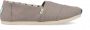 TOMS Espadrilles Dames Instappers Damesschoenen Canvas Alpargata Riviera Grijs - Thumbnail 1