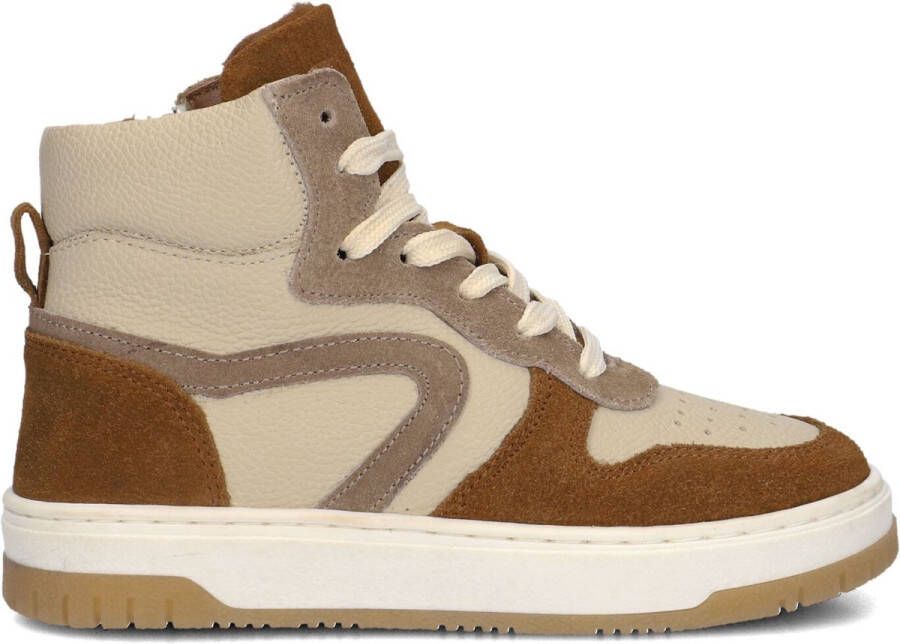Ton & Ton Jongens Sneakers Bjorne Leren Hoge sneakers Beige - Foto 2