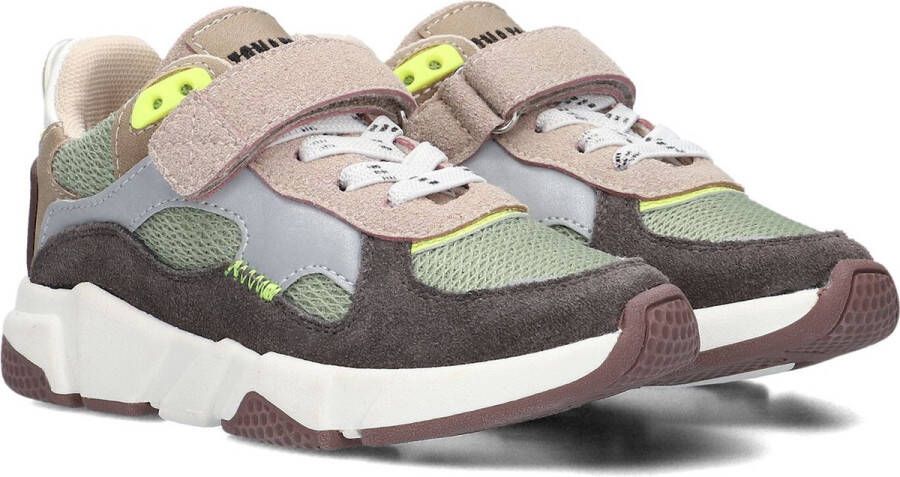 Ton & Ton Jongens Lage sneakers Chunky zool Boje Groen Suède