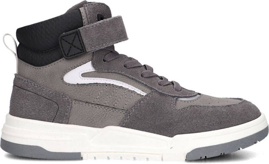 Ton & Ton Jongens Hoge sneakers Carlos Grijs Suède