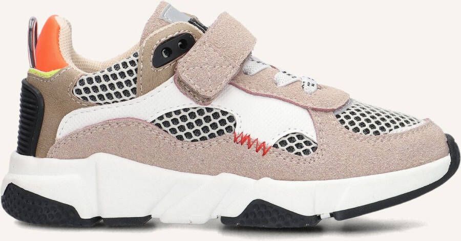 Ton & Ton Jongens Lage sneakers Chunky zool Boje Beige Suède