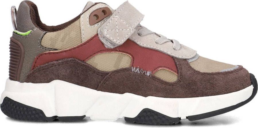 Ton & Ton Jongens Lage sneakers Chunky zool Boje Bruin Suède