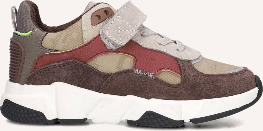 Ton & Ton Jongens Lage sneakers Chunky zool Boje Bruin Suède