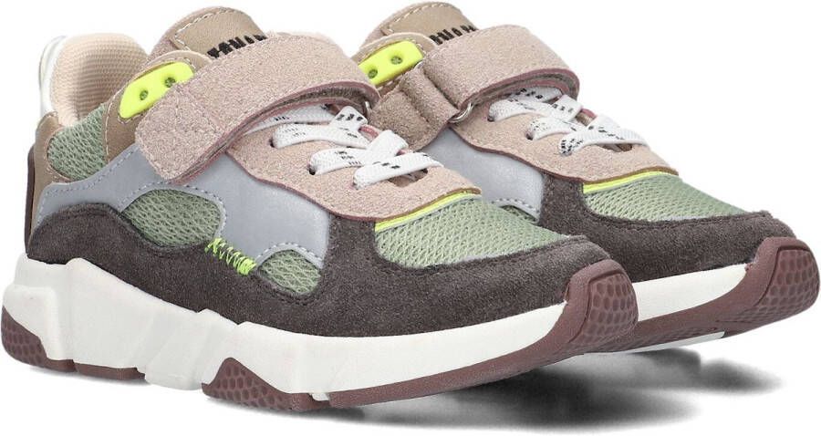 Ton & Ton Jongens Lage sneakers Chunky zool Boje Groen Suède