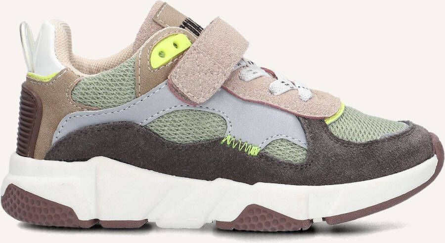 Ton & Ton Jongens Lage sneakers Chunky zool Boje Groen Suède
