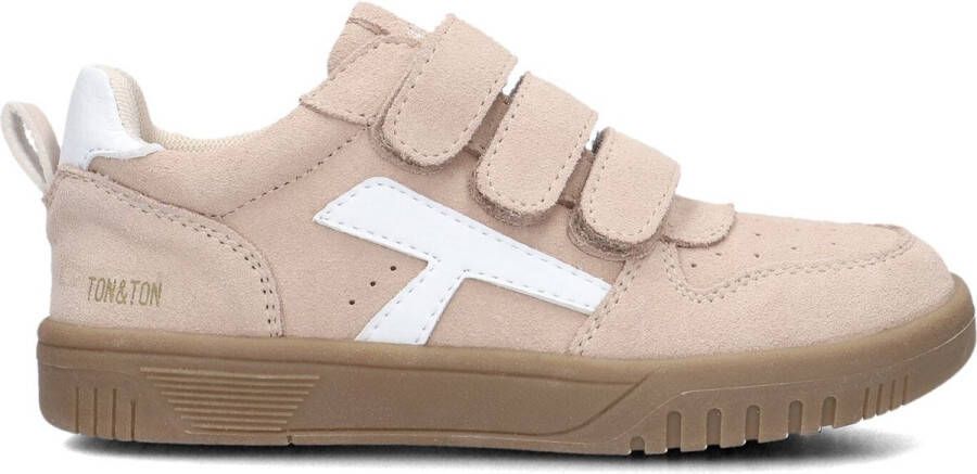 Ton & Ton Jongens Lage sneakers Filip Beige Suède
