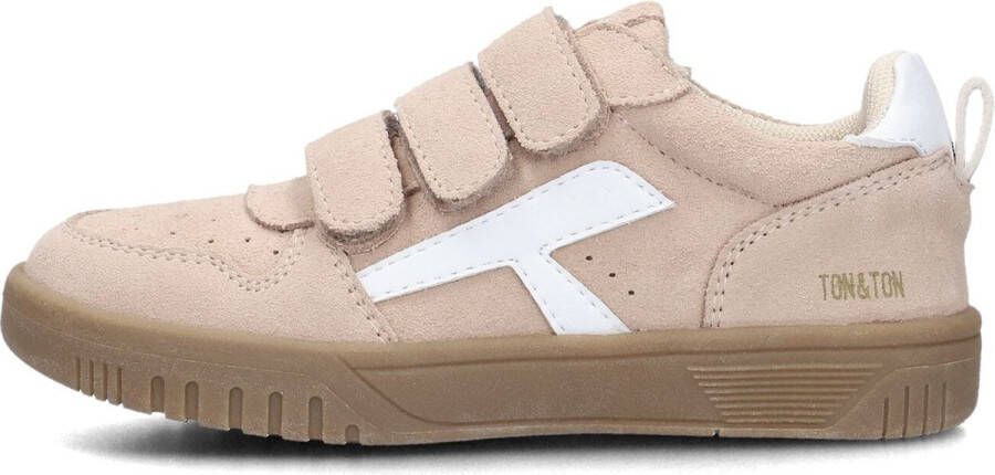 Ton & Ton Jongens Lage sneakers Filip Beige Suède
