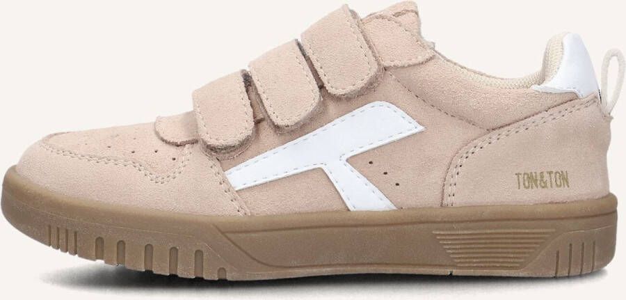 Ton & Ton Jongens Lage sneakers Filip Beige Suède