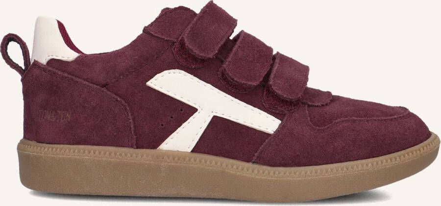 Ton & Ton Jongens Lage sneakers Filip Bordeaux Suède