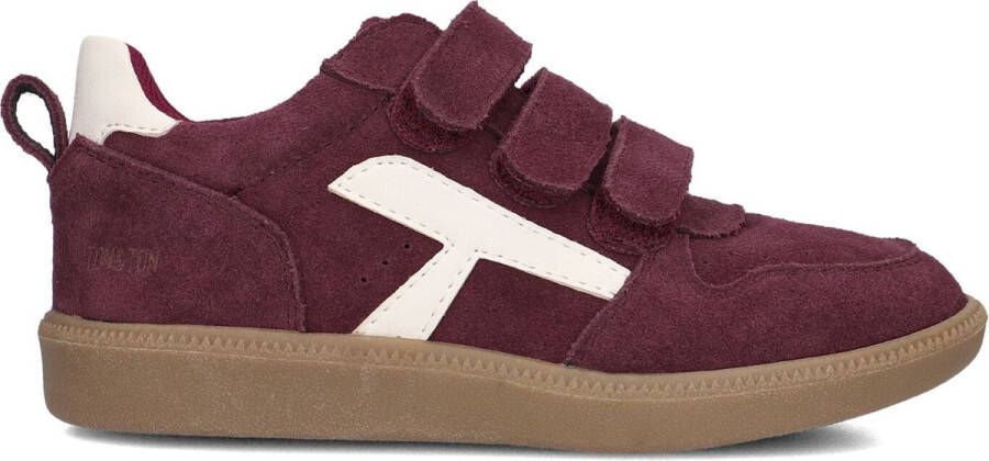 Ton & Ton Jongens Lage sneakers Filip Bordeaux Suède