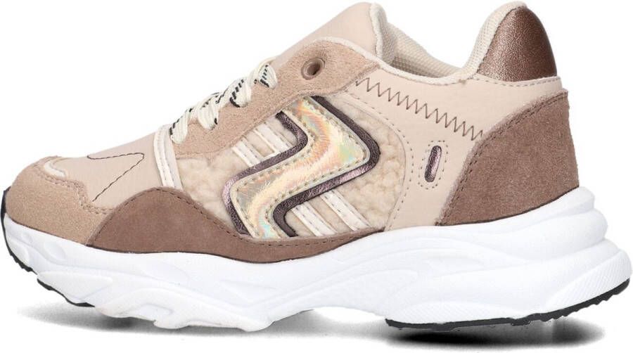 Ton & Ton Meisjes Lage sneakers Chunky zool Sanna Beige Textiel