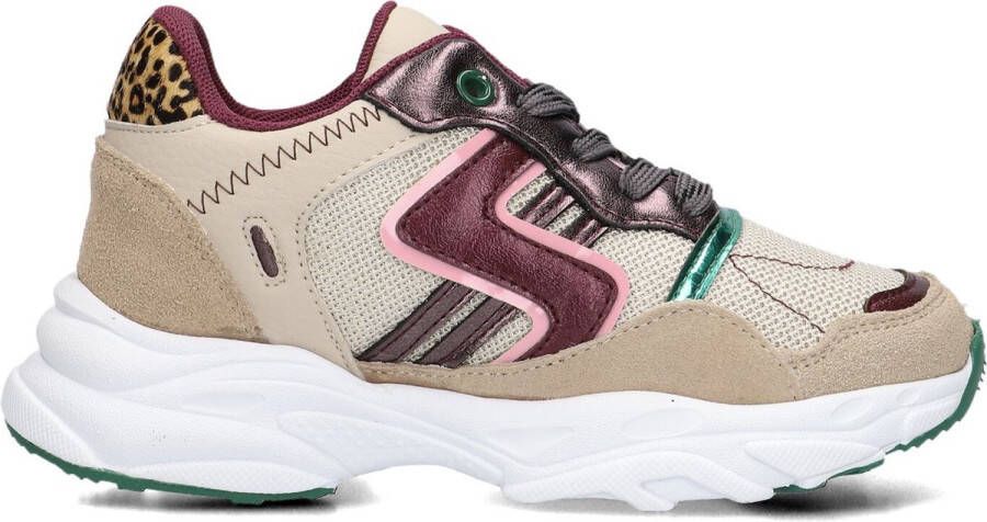 Ton & Ton Meisjes Lage sneakers Chunky zool Sanna Beige Textiel