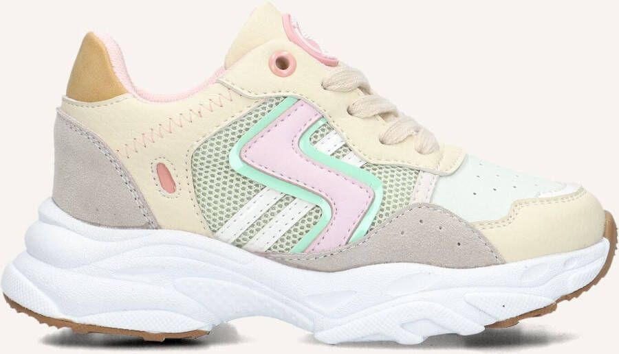 Ton & Ton Meisjes Lage sneakers Chunky zool Sanna Multi Leer
