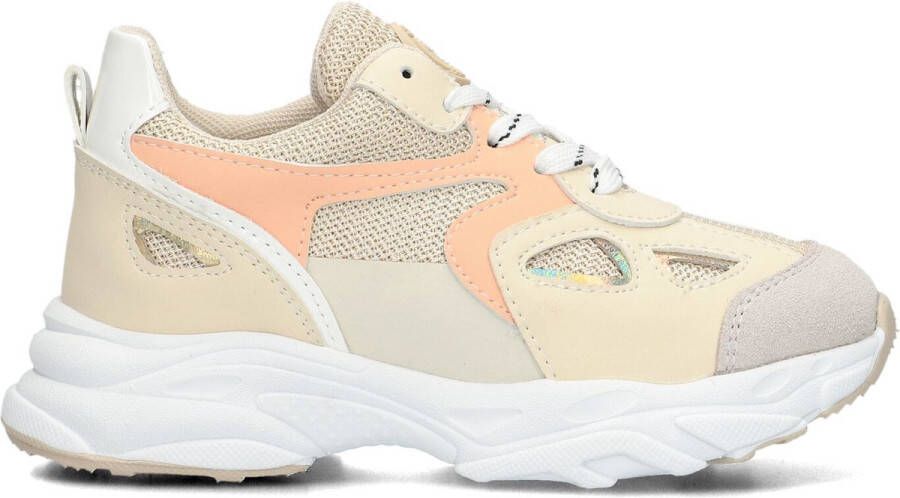 Ton & Ton Meisjes Lage sneakers Chunky zool Wera Beige Mesh