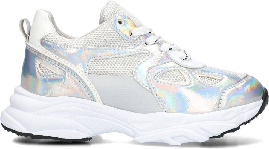 Ton & Ton Meisjes Lage sneakers Chunky zool Wera Zilver Leer