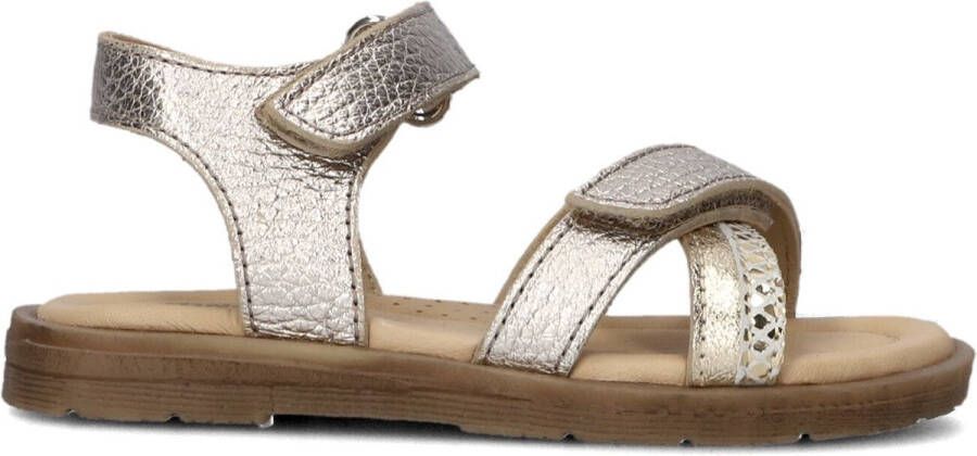 Ton & Ton Meisjes Platte sandalen Male Goud Leer Normale zool