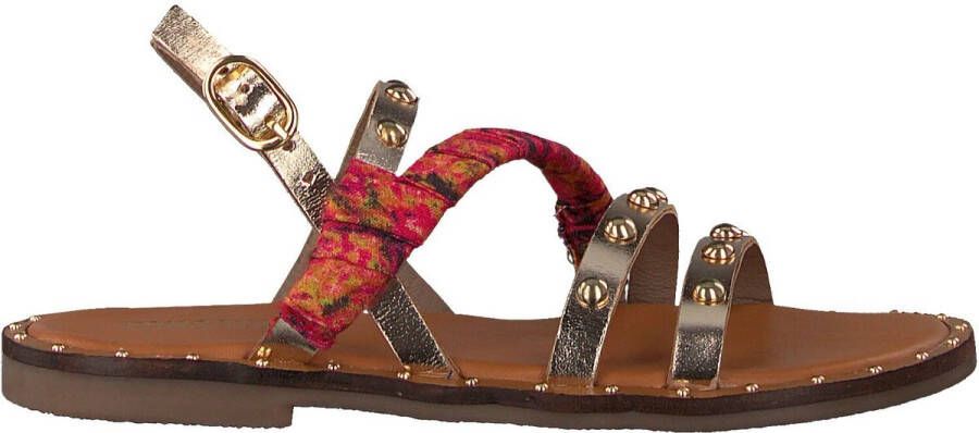 Ton & Ton Meisjes Platte sandalen Sh709 Goud Leer