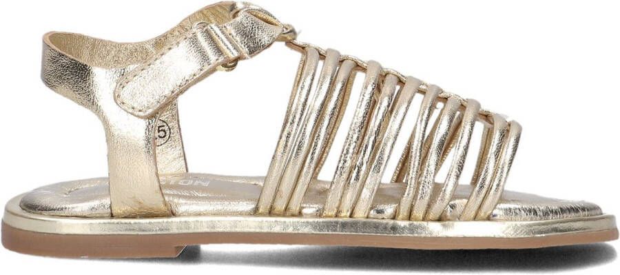 Ton & Ton Meisjes Platte sandalen Tora Goud Leer Normale zool