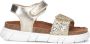 Ton & Ton Meisjes Platte sandalen Ulla Goud Leer Normale zool - Thumbnail 9