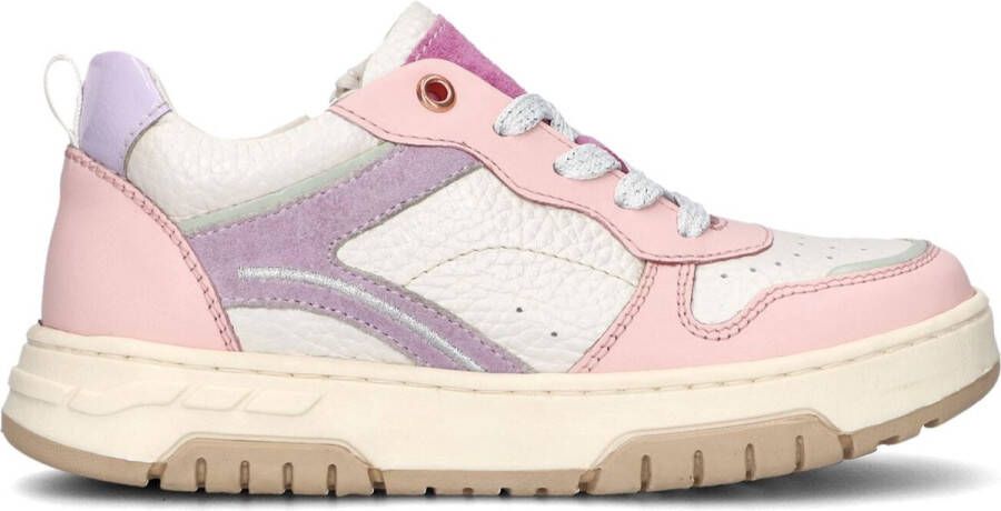 Ton & Ton Meisjes Sneakers Mikaela Leren Lage sneakers Wit