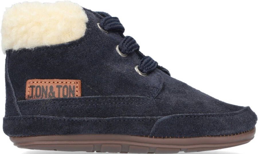 Ton & Ton Pb20w016 Babyschoenen Babyslofjes Blauw