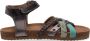 Ton & Ton Meisjes Platte sandalen Pl_omo08 Zilver Leer - Thumbnail 2