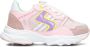 Ton & Ton Meisjes Lage sneakers Chunky zool Sanna Roze Textiel - Thumbnail 1