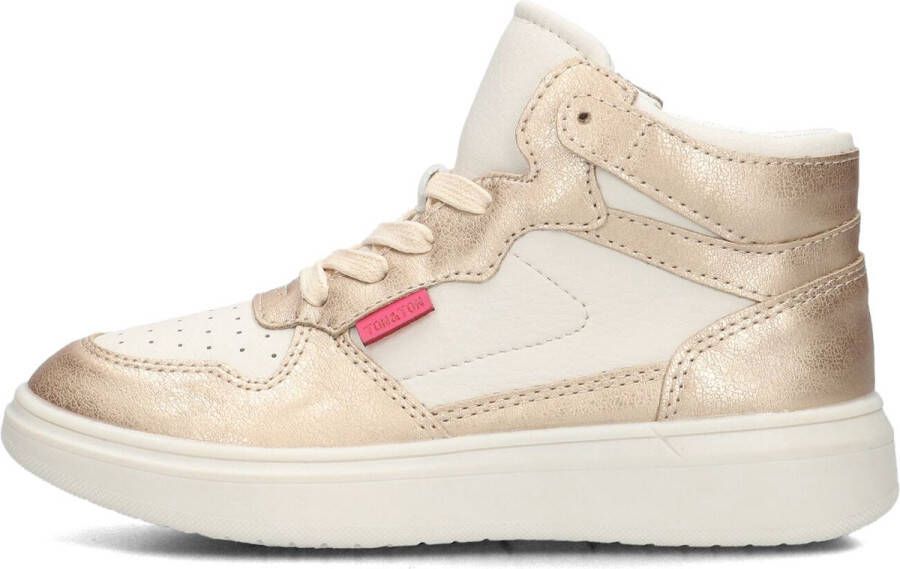 Ton & Ton Meisjes Hoge sneakers Selma Goud Leatherlook