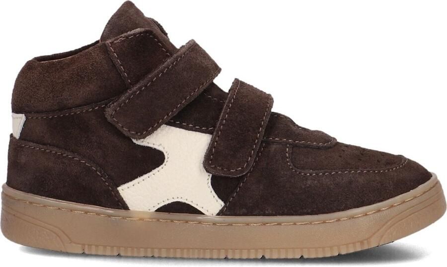 Ton & Ton Jongens Hoge sneakers Zack Bruin Suède