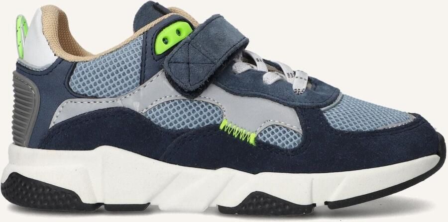 Ton & Ton Jongens Lage sneakers Chunky zool Boje Blauw Suède
