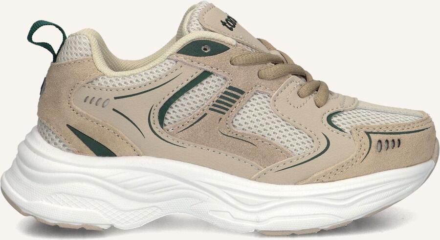 Ton & Ton Jongens Lage sneakers Chunky zool Eisa Beige Suède
