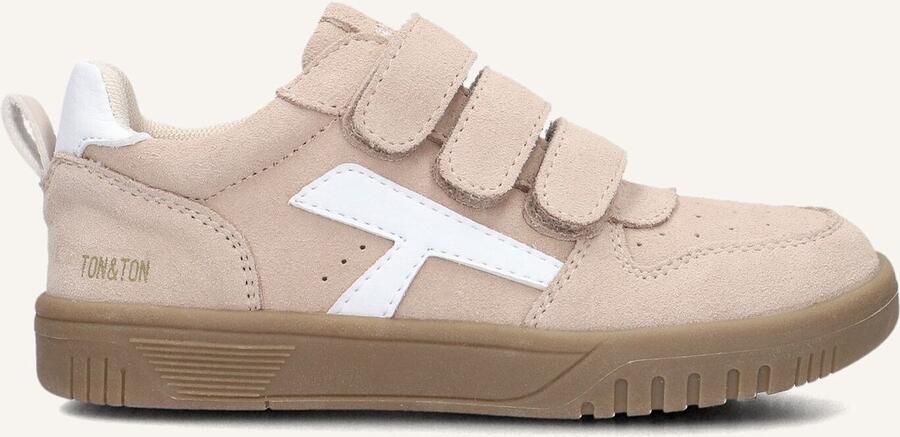 Ton & Ton Jongens Lage sneakers Filip Beige Suède
