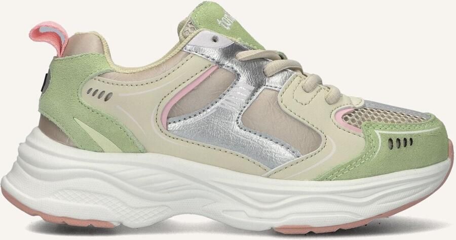 Ton & Ton Meisjes Lage sneakers Chunky zool Eisa Groen Suède