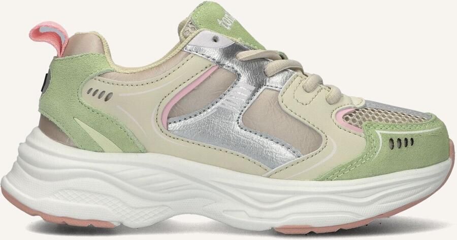 Ton & Ton Meisjes Lage sneakers Chunky zool Eisa Groen Suède