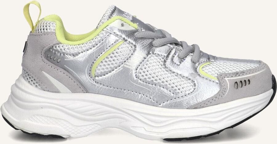 Ton & Ton Meisjes Lage sneakers Chunky zool Eisa Zilver Leatherlook