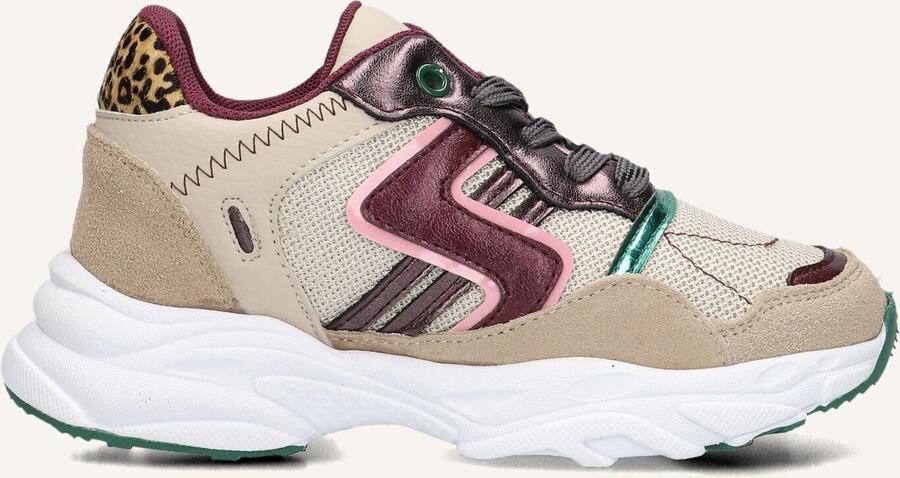 Ton & Ton Meisjes Lage sneakers Chunky zool Sanna Beige Textiel - Foto 2