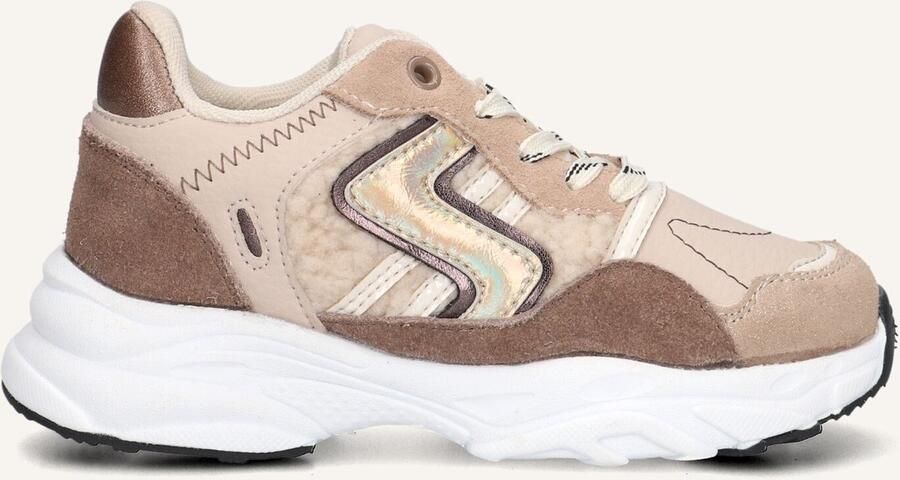 Ton & Ton Meisjes Lage sneakers Chunky zool Sanna Beige Textiel - Foto 2