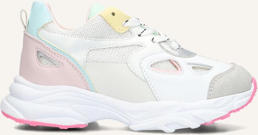 Ton & Ton Meisjes Lage sneakers Chunky zool Wera Wit Mesh