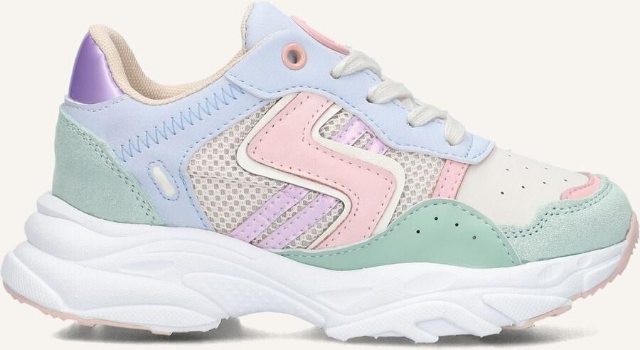 Ton & Ton Meisjes Lage sneakers Sanna Wit Leatherlook