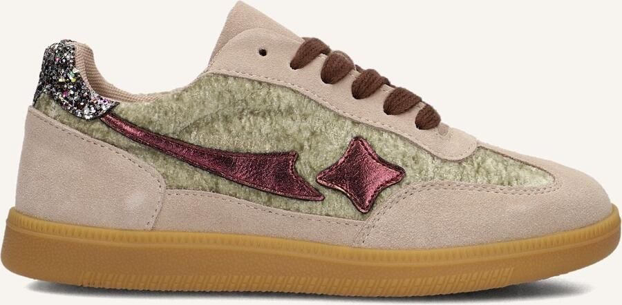 Ton & Ton Meisjes Lage sneakers Vilde Beige Textiel
