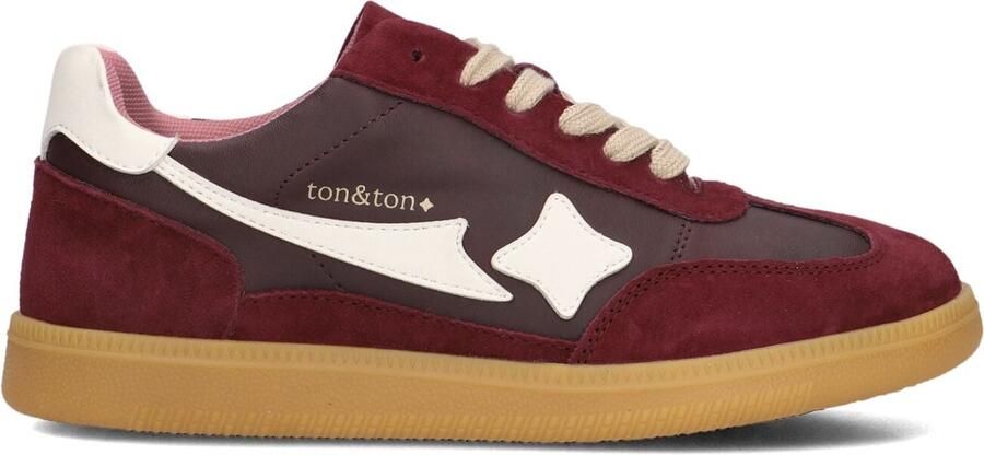 Ton & Ton Meisjes Lage sneakers Vilde Bordeaux Suède