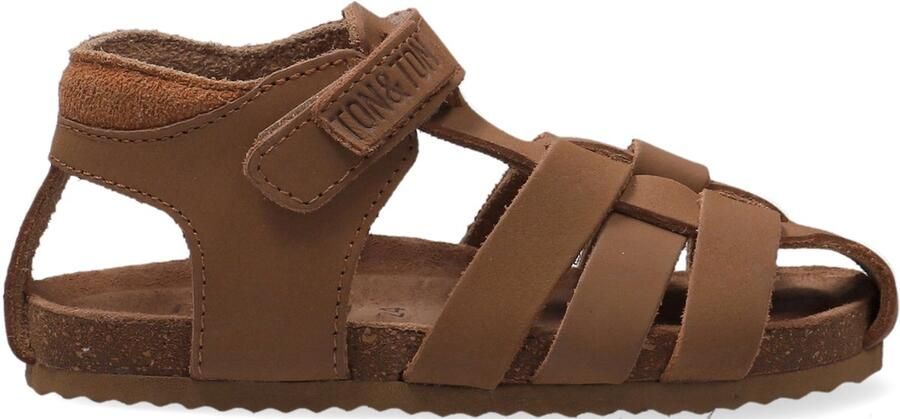 Ton & Ton Jongens Platte sandalen Pl_omo10 Cognac Leer - Foto 2
